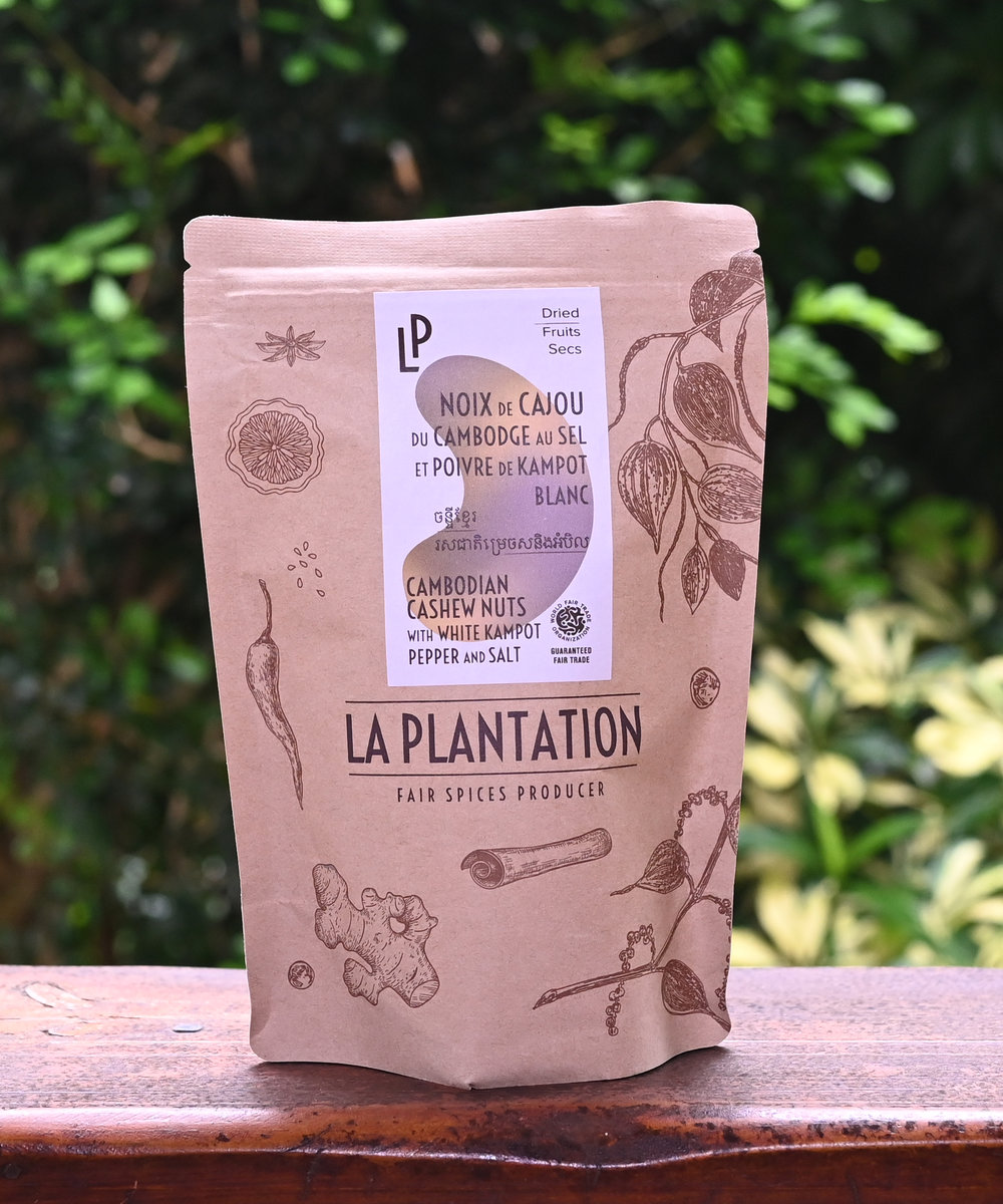 Noix de Cajou au sel et Poivre de Kampot blanc