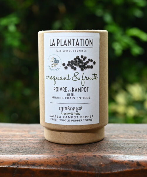 Poivre de Kampot noir frais au sel IGP