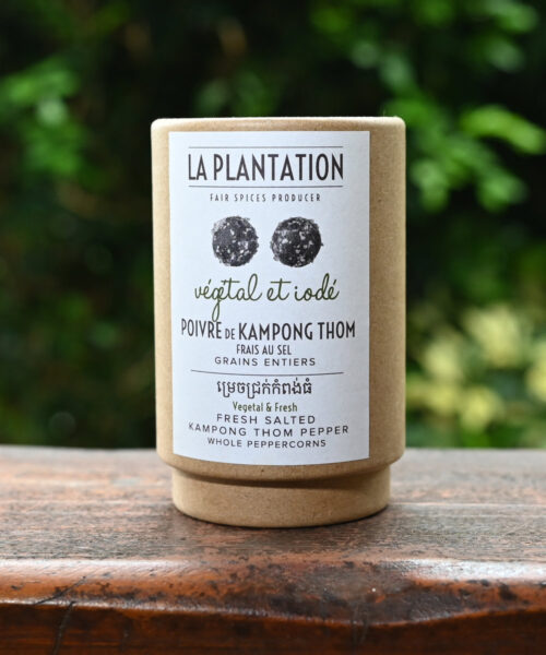 Poivre de Kampong Thom noir frais au sel